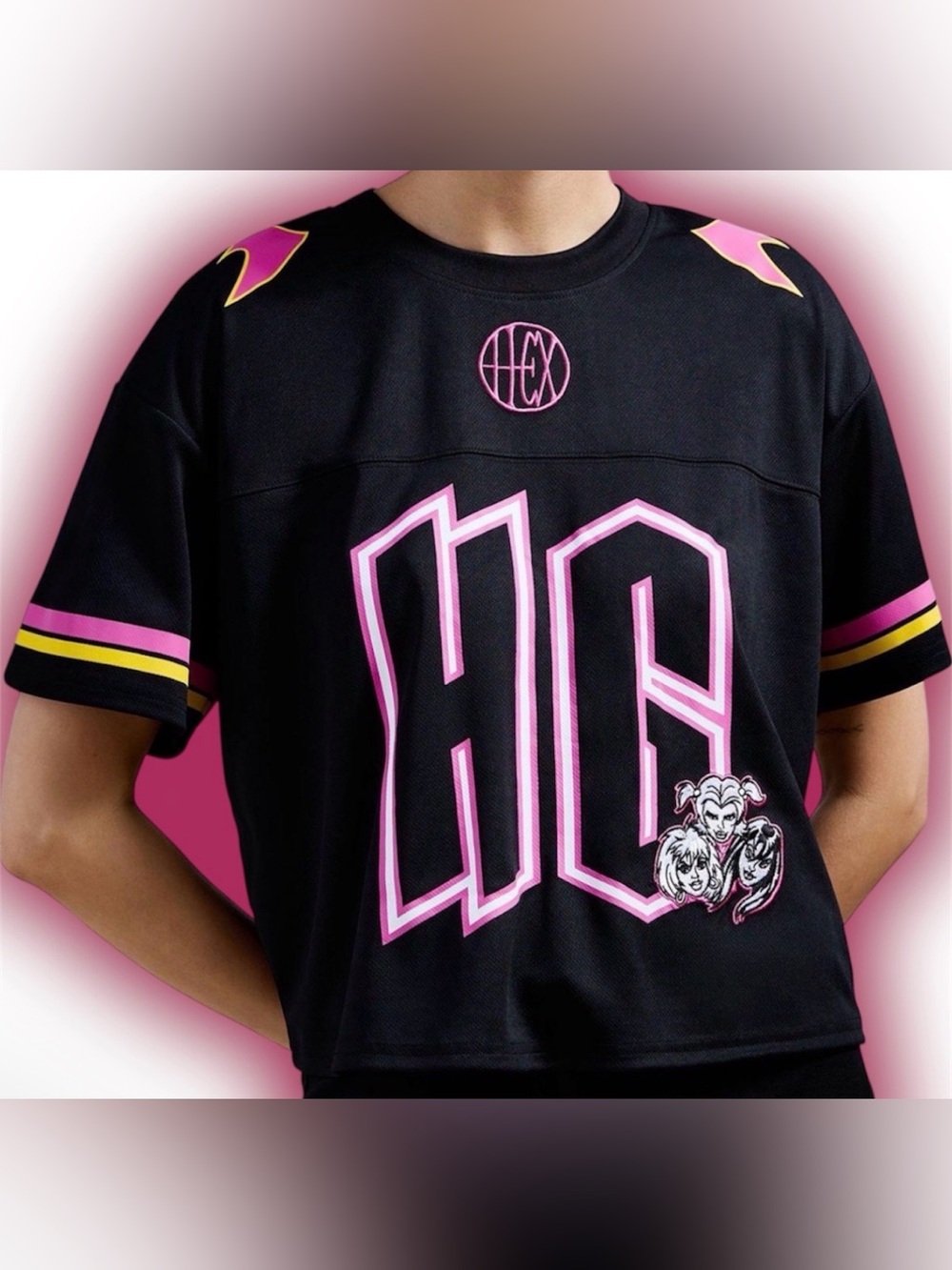 Scooby-Doo! Hex Girls Women's Cropped Football Jersey